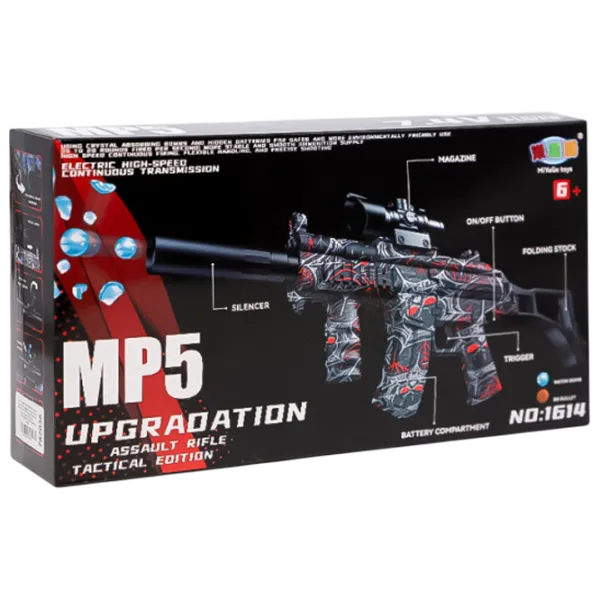 Игрушечный автомат New World MP5 782038 6+ / Гелевые шарики / Черный photo 1