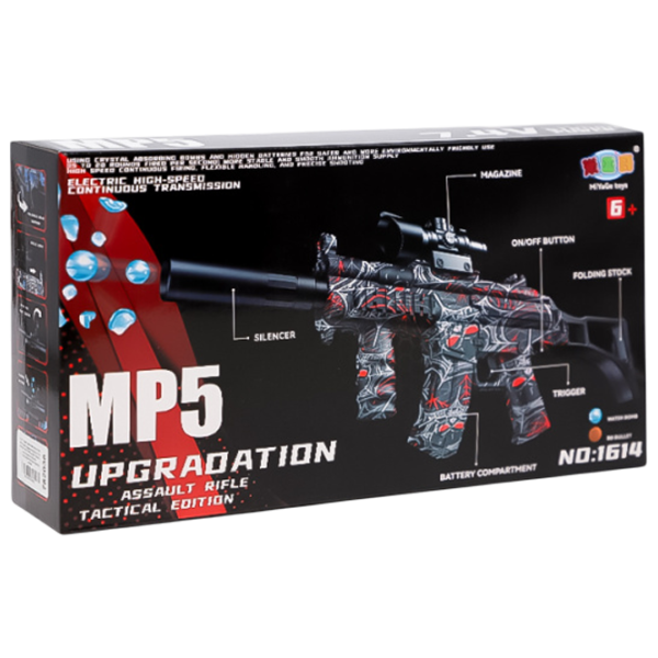 Игрушечный автомат New World MP5 782038 6+ / Гелевые шарики / Черный photo 1
