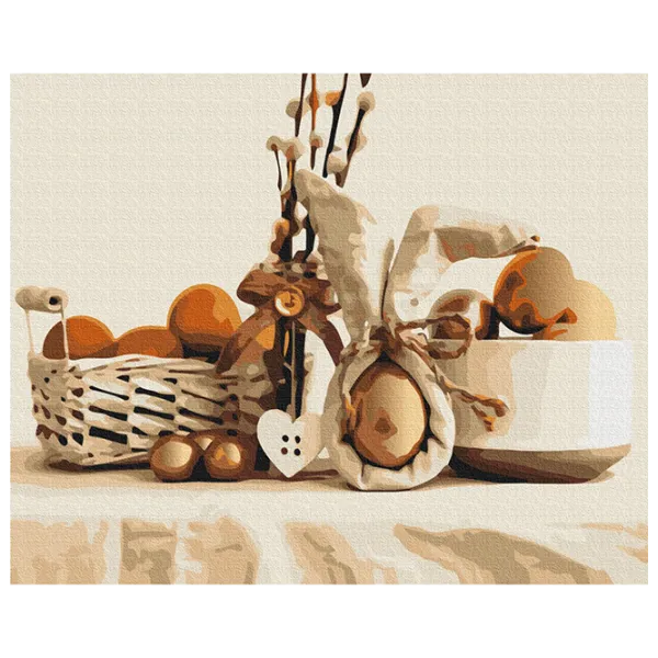 Pictură pe numere BrushMe Paștele bunicii BS53105 50 x 40 cm / Orizontală photo 1