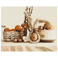 Pictură pe numere BrushMe Paștele bunicii BS53105 50 x 40 cm / Orizontală