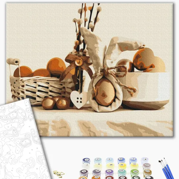 Pictură pe numere BrushMe Paștele bunicii BS53105 50 x 40 cm / Orizontală photo 2