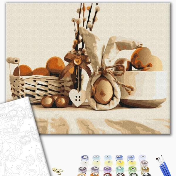 Pictură pe numere BrushMe Paștele bunicii BS53105 50 x 40 cm / Orizontală photo 2