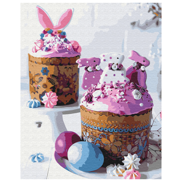 Pictură pe numere BrushMe Cozonaci de Paște BS51826 50 x 40 cm / Verticală photo 1