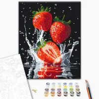 Картина по номерам BrushMe Сочные клубники BS54154 50 x 40 см / Вертикальная photo 3