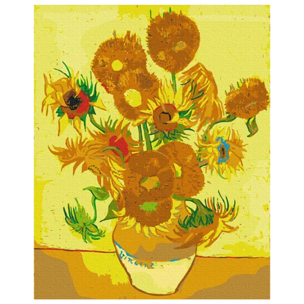 Pictură pe numere BrushMe Floarea-soarelui BS8028  50 x 40 cm / Verticală photo 1 Pictură pe numere BrushMe Floarea-soarelui BS8028  50 x 40 cm / Verticală photo 1
