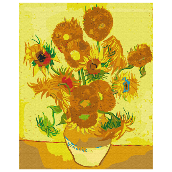 Pictură pe numere BrushMe Floarea-soarelui BS8028  50 x 40 cm / Verticală photo 1 Pictură pe numere BrushMe Floarea-soarelui BS8028  50 x 40 cm / Verticală photo 1