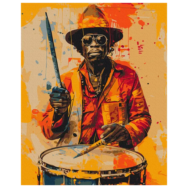 Pictură pe numere BrushMe Culorile muzicii BS53984 50 x 40 cm / Verticală photo 1