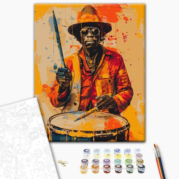 Pictură pe numere BrushMe Culorile muzicii BS53984 50 x 40 cm / Verticală photo 3