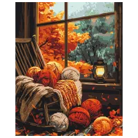 Картина по номерам BrushMe Осенняя уютность BS54174 50 x 40 см / Вертикальная