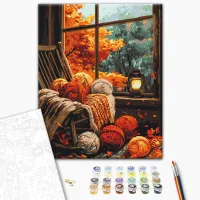 Pictură pe numere BrushMe Confort de toamnă BS54174 50 x 40 cm / Verticală photo 3