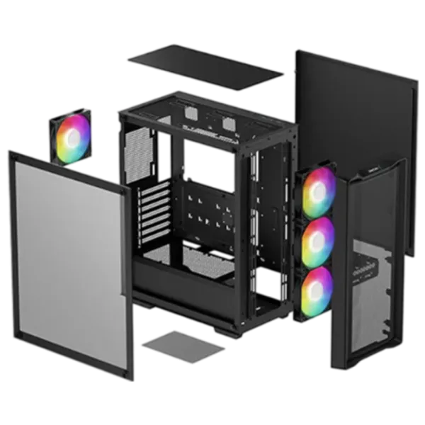 Корпус Deepcool CC560 Mesh v2 Mid Tower / Черный photo 9