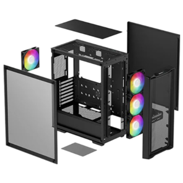 Корпус Deepcool CC560 Mesh v2 Mid Tower / Черный photo 9