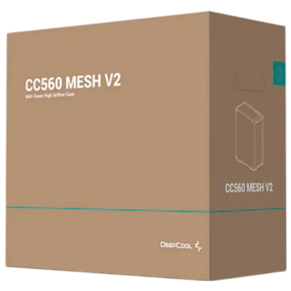 Корпус Deepcool CC560 Mesh v2 Mid Tower / Черный photo 10