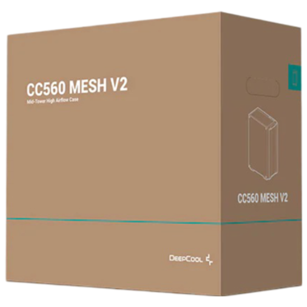 Корпус Deepcool CC560 Mesh v2 Mid Tower / Черный photo 10