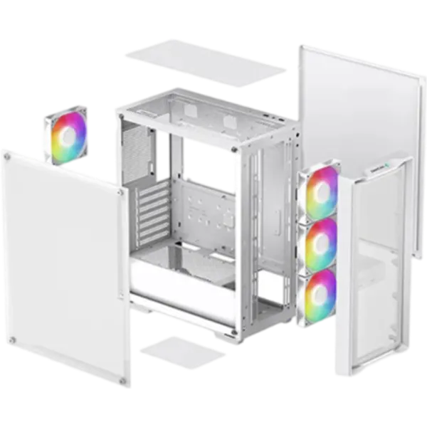 Корпус Deepcool CC560 Mesh v2 Mid Tower / Белый photo 13