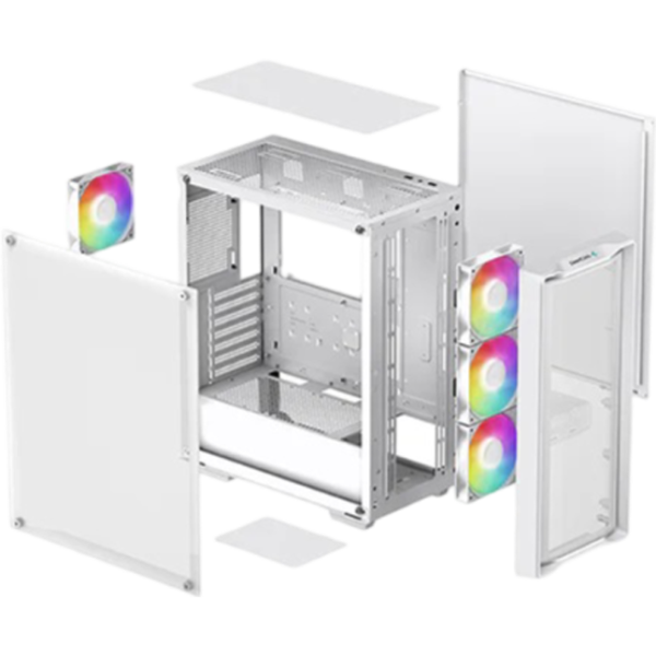 Корпус Deepcool CC560 Mesh v2 Mid Tower / Белый photo 14