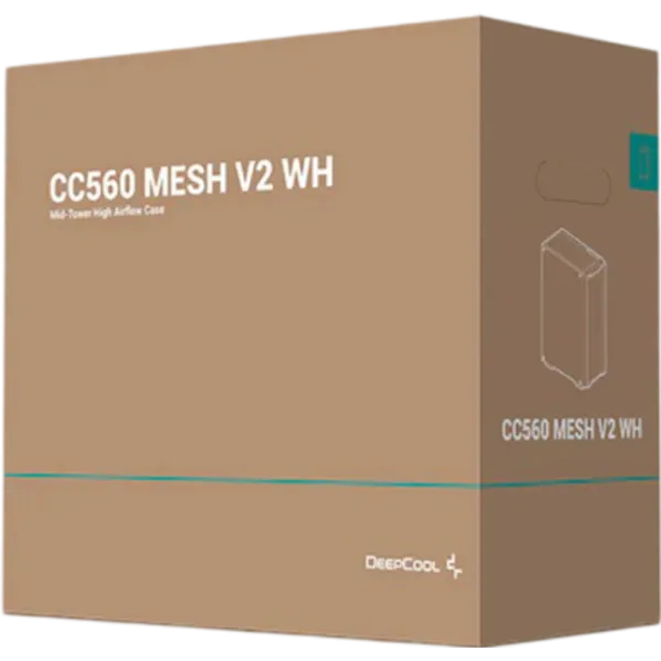 Корпус Deepcool CC560 Mesh v2 Mid Tower / Белый photo 15