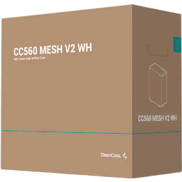 Корпус Deepcool CC560 Mesh v2 Mid Tower / Белый photo 17