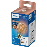 Bec inteligent LED cu filament Philips Filament Amber WIZ 929003017421 E27 / 7 W / 2000 K / 640lm / White photo 4