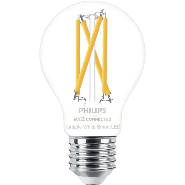 Умная лампочка светодиодная филаментная Philips Bulb Filament WIZ 929003017221 E27 / 7 Вт / 2000 K / 806лм / White photo 1 Умная лампочка светодиодная филаментная Philips Bulb Filament WIZ 929003017221 E27 / 7 Вт / 2000 K / 806лм / White photo 1