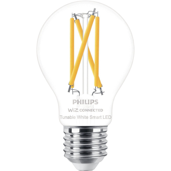 Умная лампочка светодиодная филаментная Philips Bulb Filament WIZ 929003017221 E27 / 7 Вт / 2000 K / 806лм / White photo 1 Умная лампочка светодиодная филаментная Philips Bulb Filament WIZ 929003017221 E27 / 7 Вт / 2000 K / 806лм / White photo 1