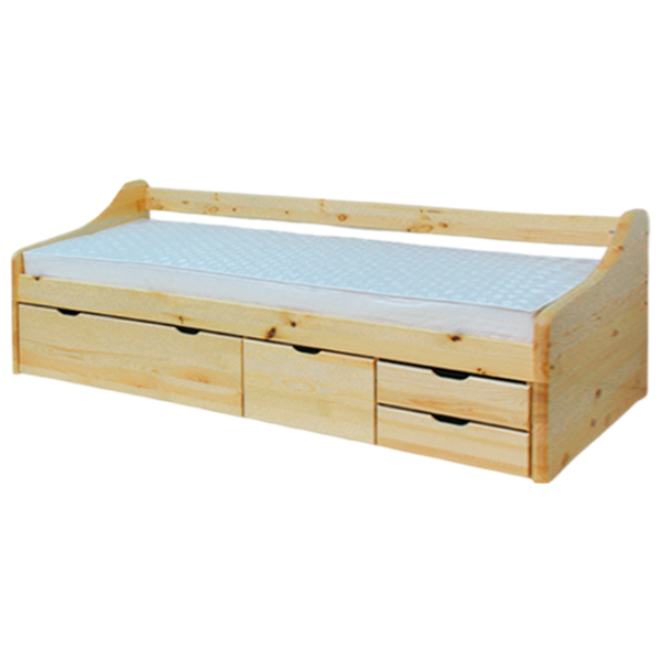 Кровать Drewmax LK131 90 x 200 см / Дерево / Разноцветный photo 1