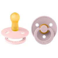 Suzetă cu tetina rotundă Bibs Colour 110416  Pentru fetițe / 0 luni - 6 luni / Latex / Dusky Lilac