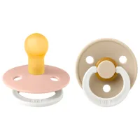 Соска круглая Bibs Colour Glow 130243  Для девочек / 18 месяцев - 36 месяцев / Латекс / Ваниль