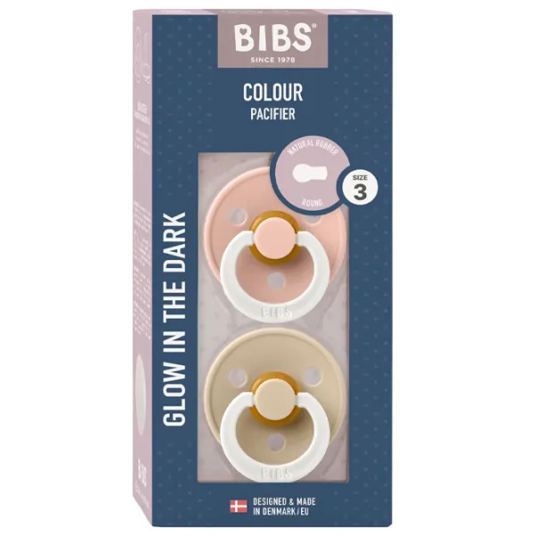 Соска круглая Bibs Colour Glow 130243  Для девочек / 18 месяцев - 36 месяцев / Латекс / Ваниль photo 5