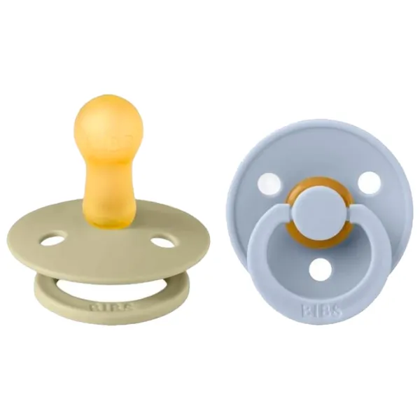 Suzetă cu tetina rotundă Bibs Colour 120406  Unisex / 6 luni - 18 luni / Latex / Khaki photo 1