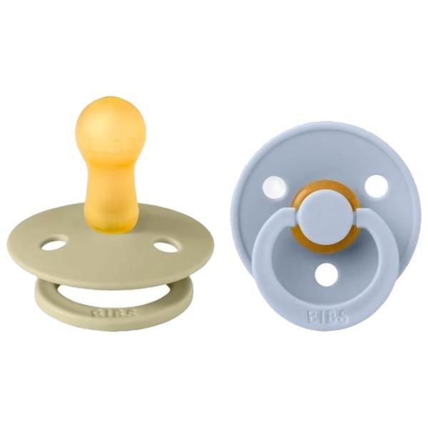 Suzetă cu tetina rotundă Bibs Colour 120406  Unisex / 6 luni - 18 luni / Latex / Khaki photo 1