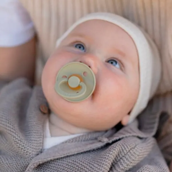Suzetă cu tetina rotundă Bibs Colour 120406  Unisex / 6 luni - 18 luni / Latex / Khaki photo 5
