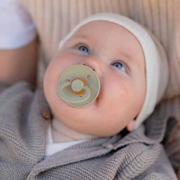 Suzetă cu tetina rotundă Bibs Colour 120406  Unisex / 6 luni - 18 luni / Latex / Khaki photo 5