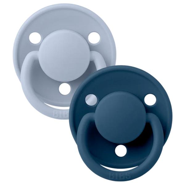 Соска круглая Bibs De lux 150296  Унисекс / 0 месяцев - 36 месяцев / Силикон / Steel Blue photo 3