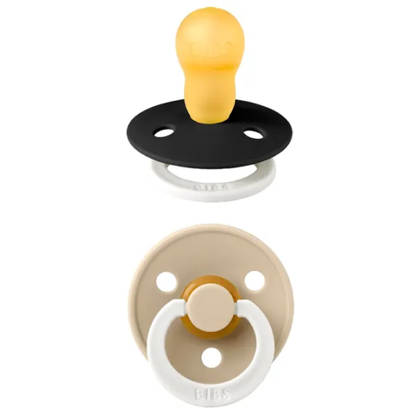 Соска круглая Bibs Colour Glow 130251  Унисекс / 18 месяцев - 36 месяцев / Латекс / Черный photo 2
