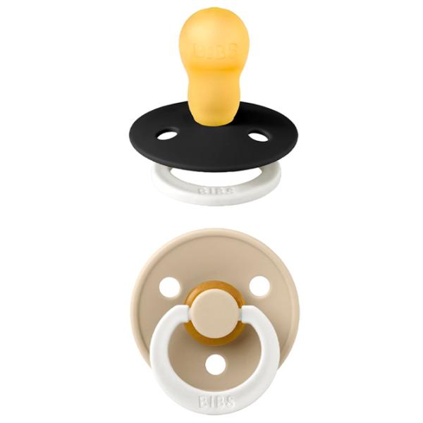 Соска круглая Bibs Colour Glow 130251  Унисекс / 18 месяцев - 36 месяцев / Латекс / Черный photo 2