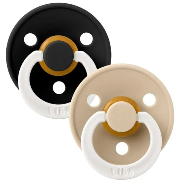 Соска круглая Bibs Colour Glow 130251  Унисекс / 18 месяцев - 36 месяцев / Латекс / Черный photo 3