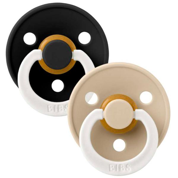 Соска круглая Bibs Colour Glow 130251  Унисекс / 18 месяцев - 36 месяцев / Латекс / Черный photo 3