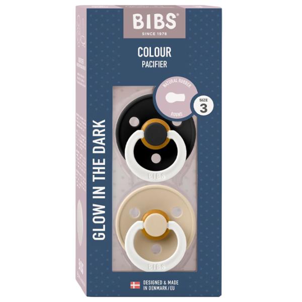 Соска круглая Bibs Colour Glow 130251  Унисекс / 18 месяцев - 36 месяцев / Латекс / Черный photo 4