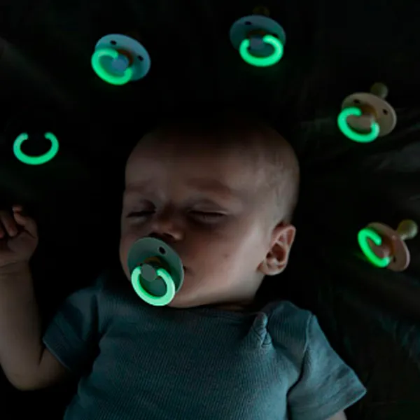 Соска круглая Bibs Colour Glow 130369  Унисекс / 18 месяцев - 36 месяцев / Латекс / Детский голубой photo 4