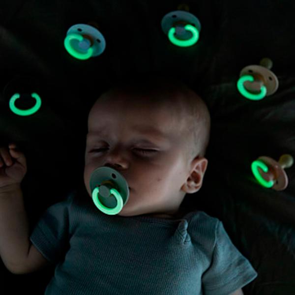 Соска круглая Bibs Colour Glow 130369  Унисекс / 18 месяцев - 36 месяцев / Латекс / Детский голубой photo 4