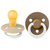 Соска круглая Bibs Colour Glow 130368  Унисекс / 18 месяцев - 36 месяцев / Латекс / Темный дуб