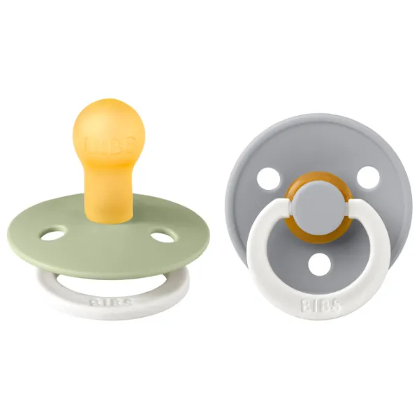 Suzetă cu tetina rotundă Bibs Colour Glow 130267  Unisex / 18 luni - 36 luni / Latex / Cloud Grey photo 1 Suzetă cu tetina rotundă Bibs Colour Glow 130267  Unisex / 18 luni - 36 luni / Latex / Cloud Grey photo 1