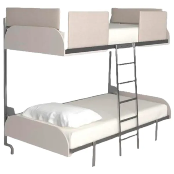 Pat Flat 2 EASY BUNK 80 x 190 cm / Metal / Gray photo 1 Pat Flat 2 EASY BUNK 80 x 190 cm / Metal / Gray photo 1
