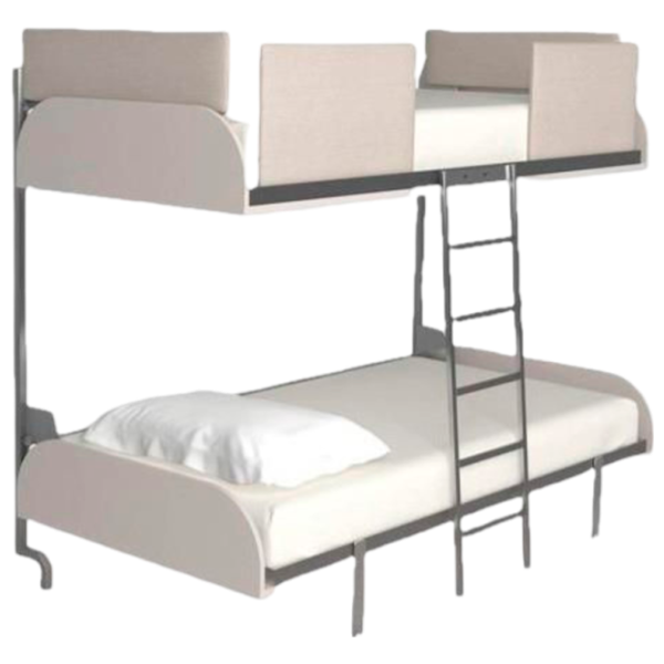 Pat Flat 2 EASY BUNK 80 x 190 cm / Metal / Gray photo 1 Pat Flat 2 EASY BUNK 80 x 190 cm / Metal / Gray photo 1