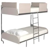 Кровать Flat 2 EASY BUNK 80 x 190 см / Металл / Серый