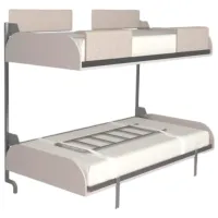 Кровать Flat 2 EASY BUNK 80 x 190 см / Металл / Серый photo 3