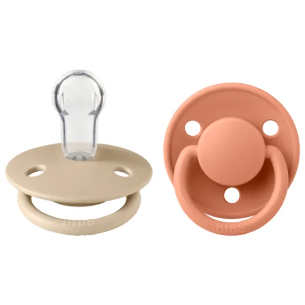 Suzetă cu tetina rotundă Bibs De lux 150227  Unisex / 0 luni - 36 luni / Silicon / Vanilla photo 1