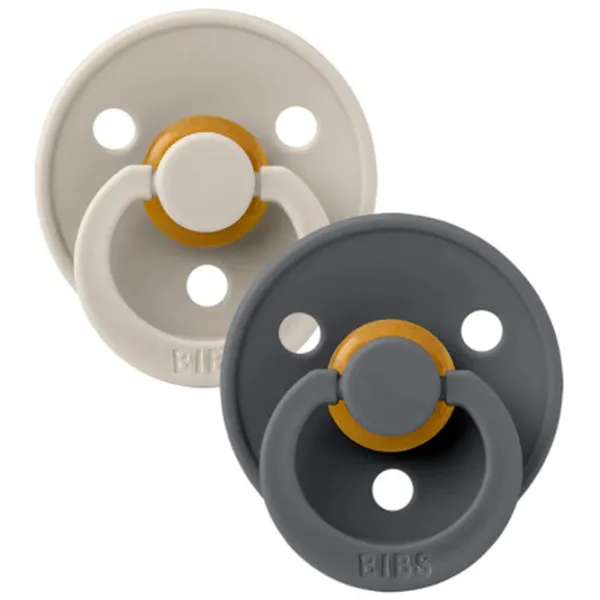 Suzetă cu tetina rotundă Bibs Colour 110381 Unisex / 0 luni - 6 luni / Latex / Sand photo 2