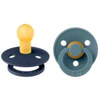 Соска круглая Bibs Colour 110253 Унисекс / 0 месяцев - 6 месяцев / Латекс / Глубокий космос